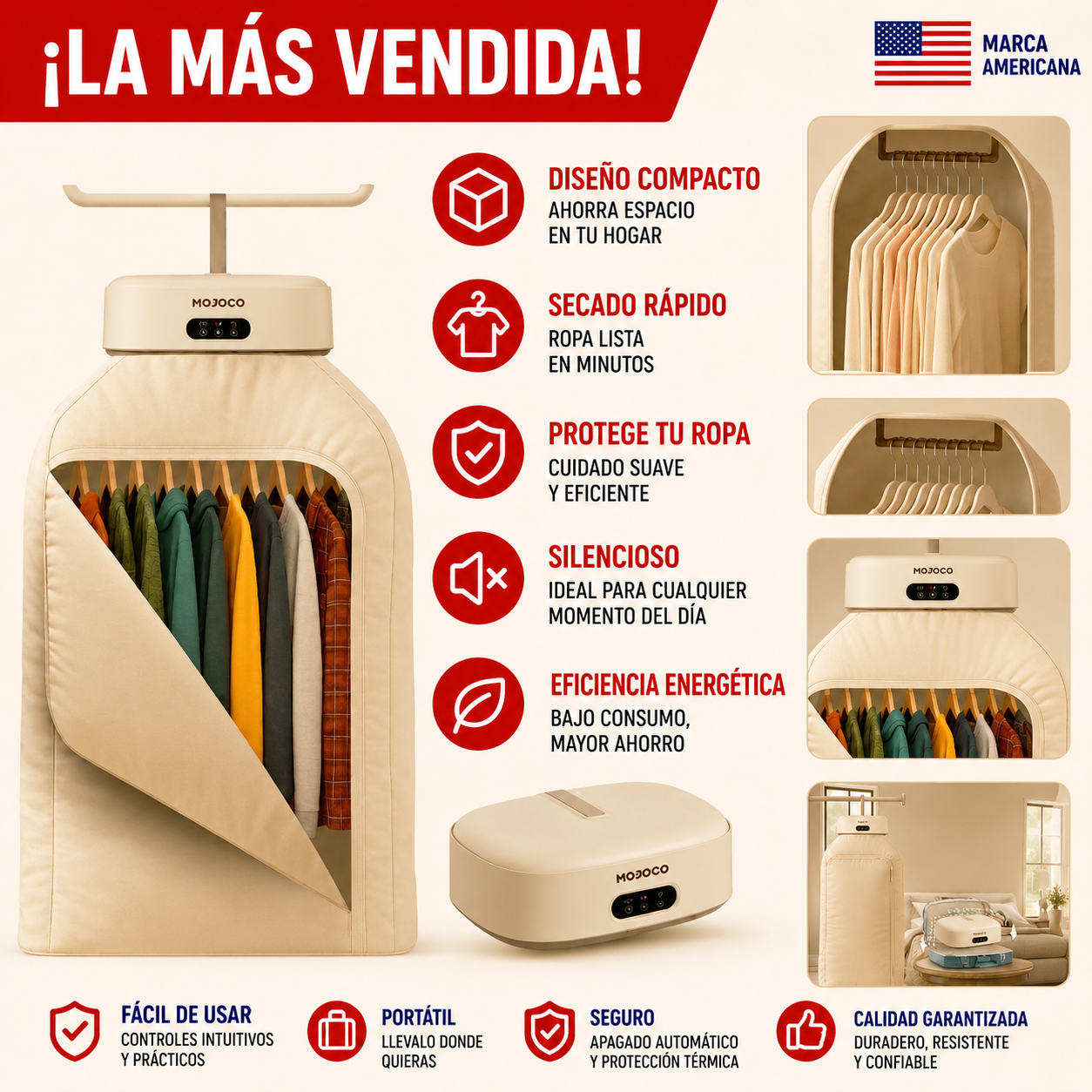 ☑️ Secadora Inteligente PRO 2.0 ®️ Seca tu Ropa en 30 Minutos