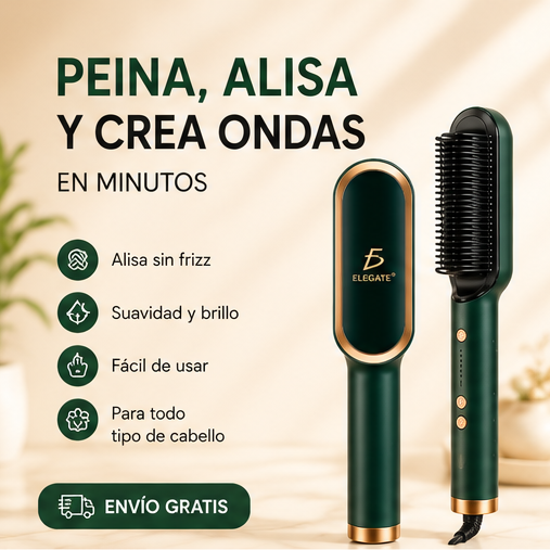 Cepillo Alisador y Rizador Multifuncional 2 en 1