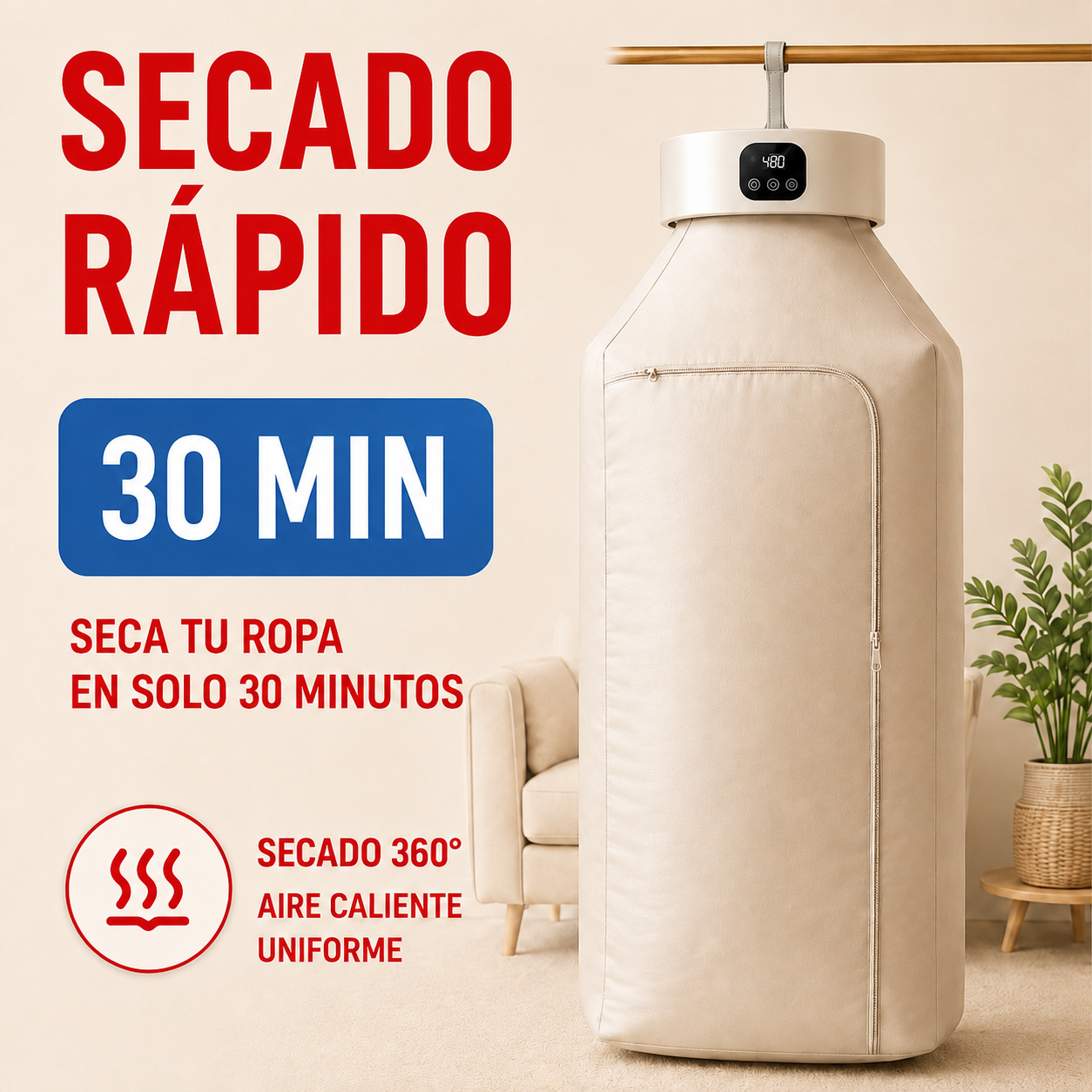 ☑️ Secadora Inteligente PRO 2.0 ®️ Seca tu Ropa en 30 Minutos