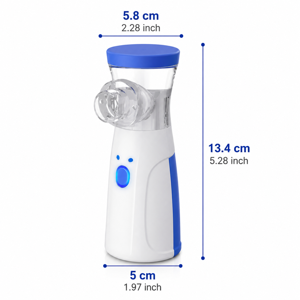 ✅Nebulizador Portátil Ultrasónico Recargable          Alivio Respiratorio Rápido y Silencioso