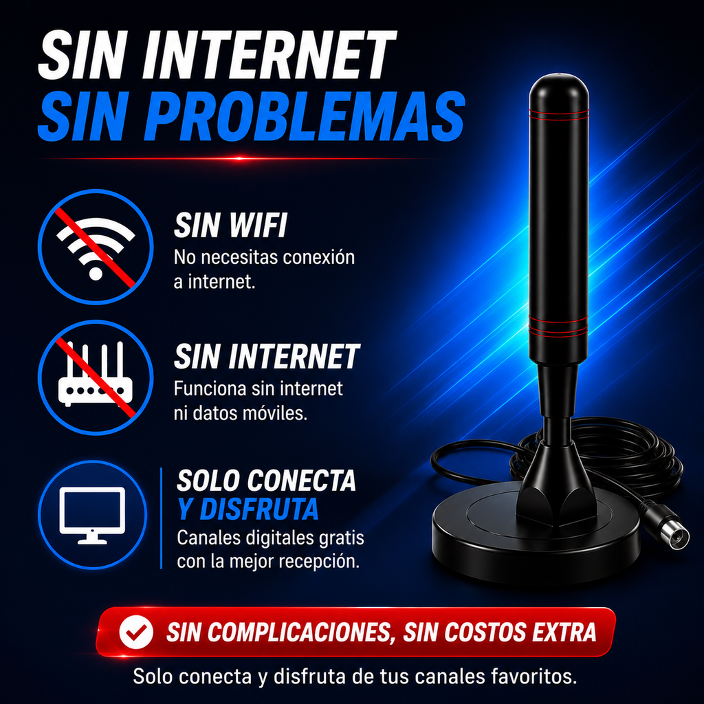 M - ANTENA DIGITAL FULL HD 4K