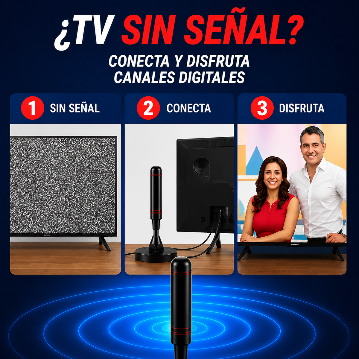 ANTENA DIGITAL FULL HD 4KTV TELEVISION DIGITAL