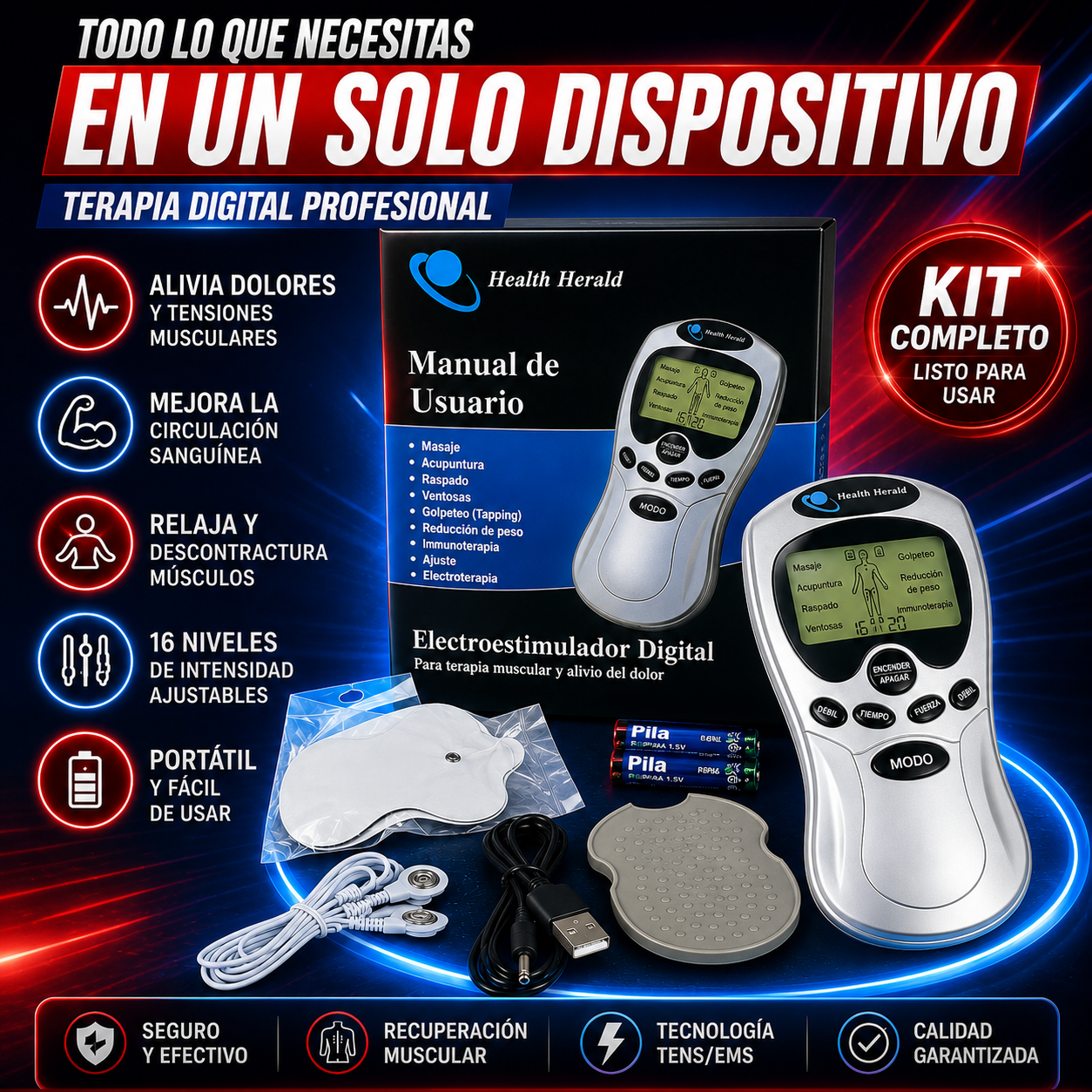 MAQUINA ELECTROESTIMULADOR TENS